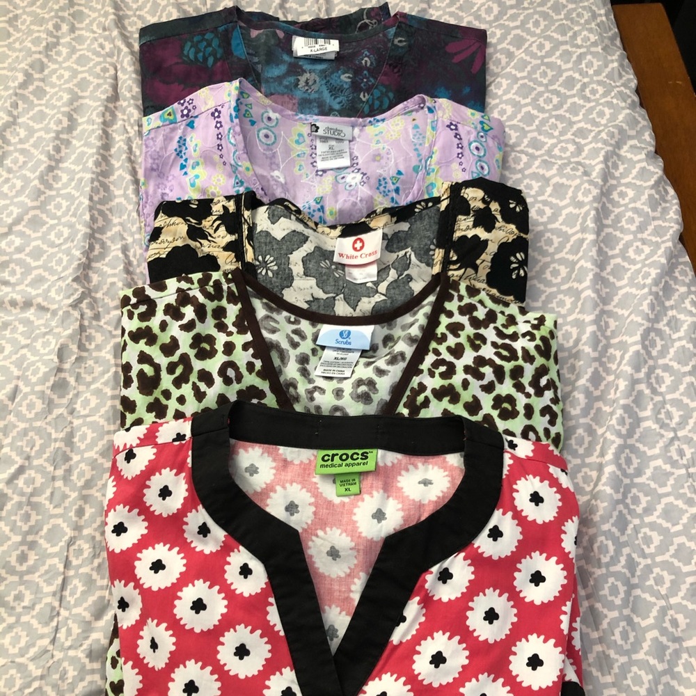 5 XL scrub tops